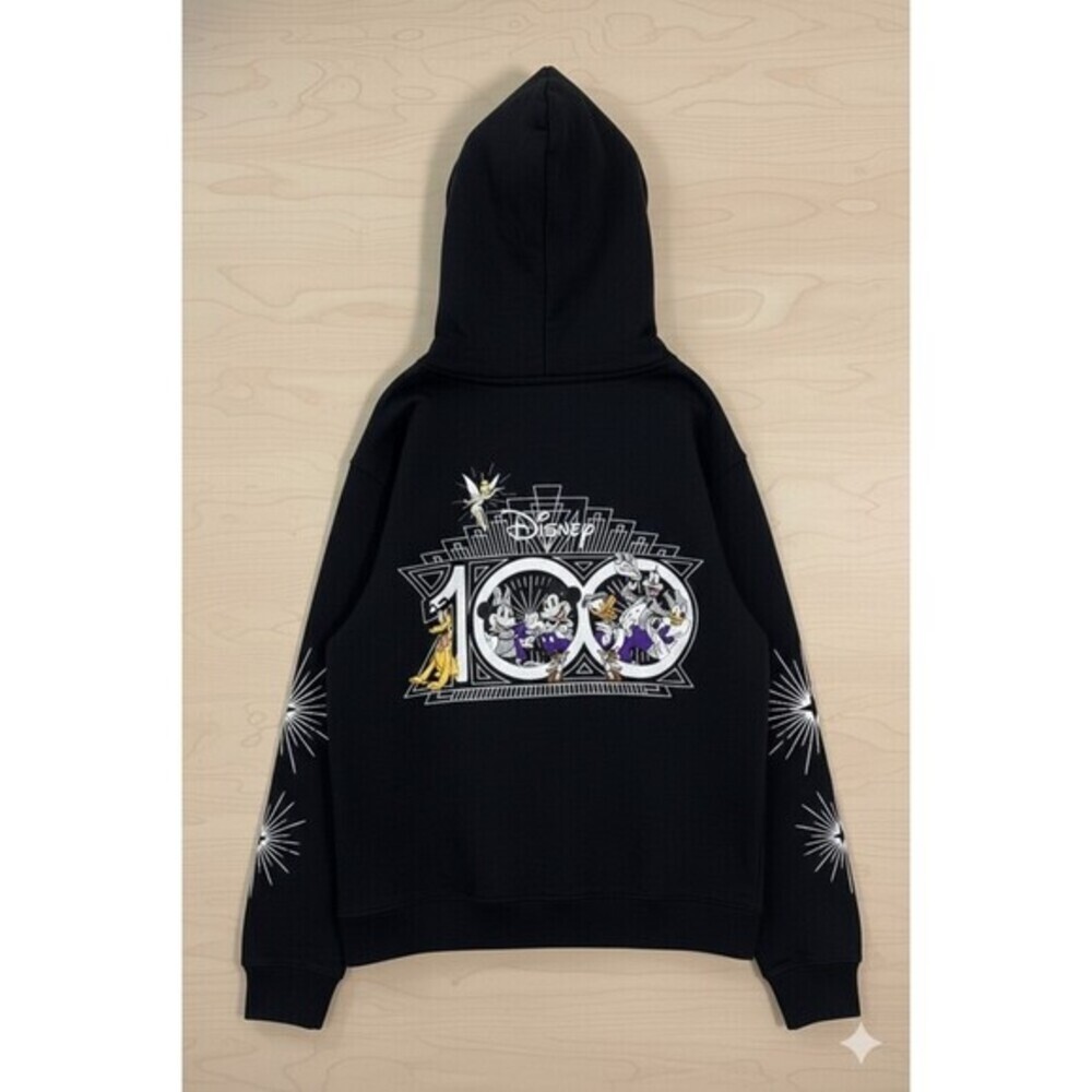 Disney 100th Anniversary Full Zip Up Womans Embroidered Hoodie Size XS Nice A500 - Picture 2 of 7